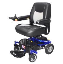 De Reno II is een compacte elektrische rolstoel met kleine draaicirkel, wat hem ideaal maakt voor binnengebruik. Ook makkelijker mee te nemen in de auto dan de meeste elektrische rolstoelen.